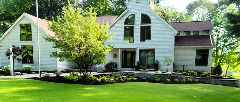 A Northeast Ohio home, with beautiful landscaping by Chapin Landscapes
