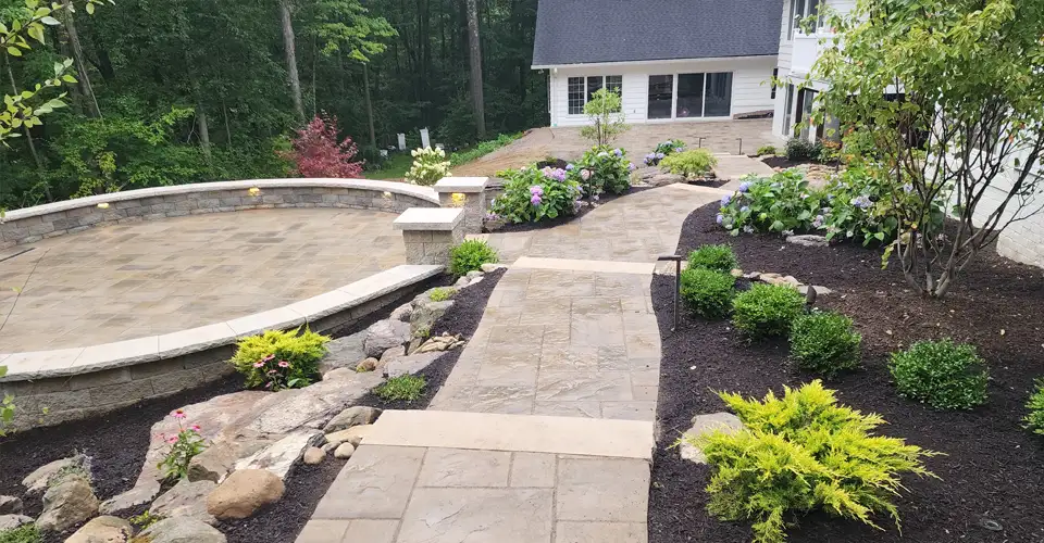 walkway steps patio